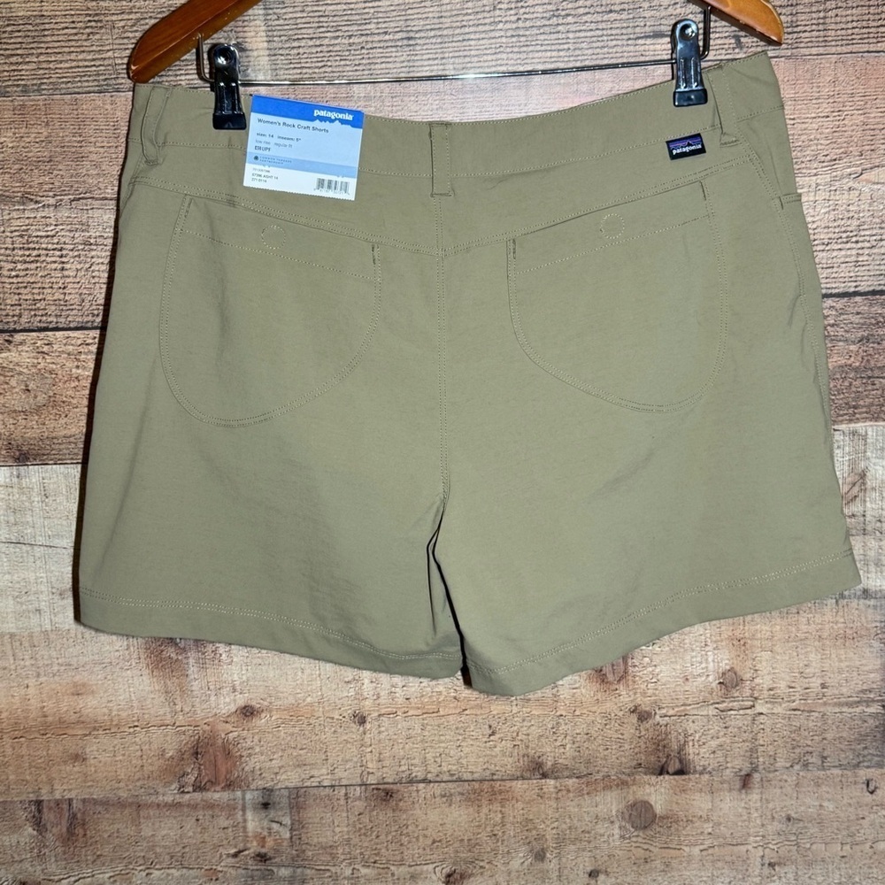 Patagonia Woman’s Rock Craft Shorts size 14 w/ 5” Inseam Low Rise Outdoor Hiking - Picture 3 of 12